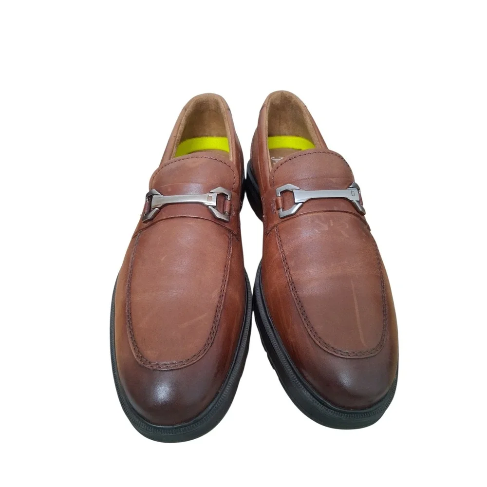 Florsheim Comfortech Shoes Mens Size 8 M Leather Slip-On Memory Foam Office Work